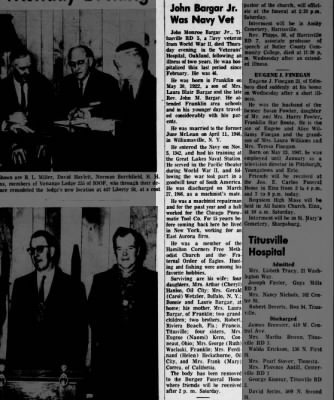 Newspapers.com - The News-Herald - 11 Apr 1969 - Page 20 John Monroe Bargar Obit
