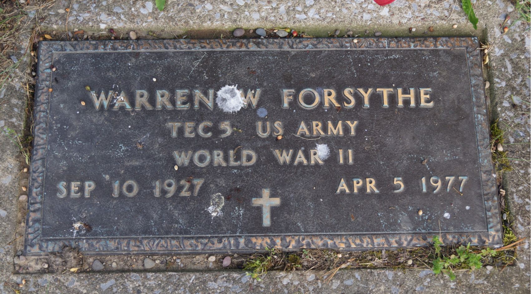 Warren W Forsythe   Tombstone