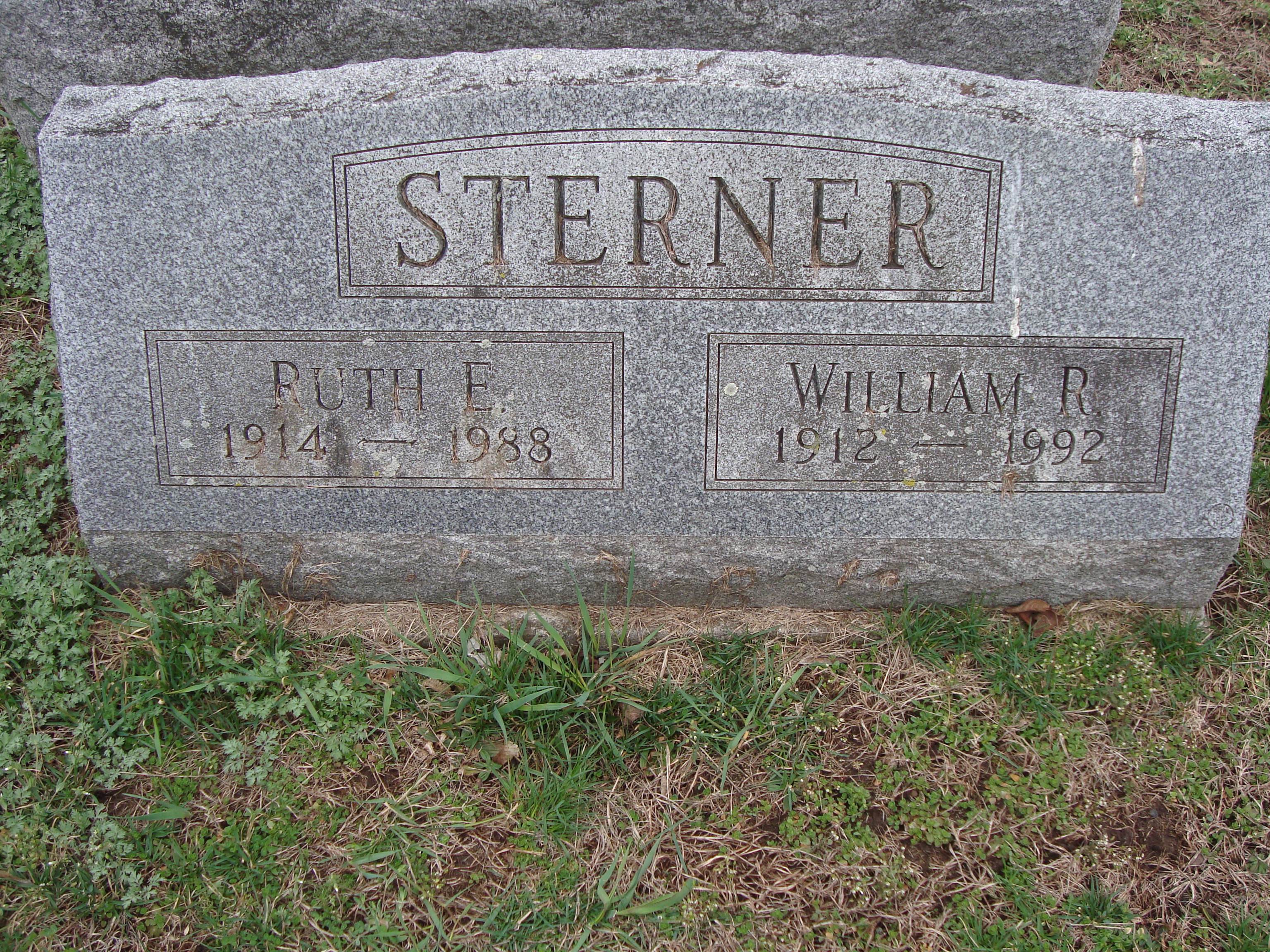 William Richard & Ruth Elmida (Shepperly) Sterner