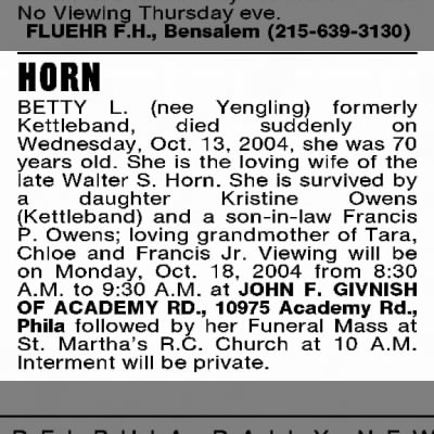 death notice